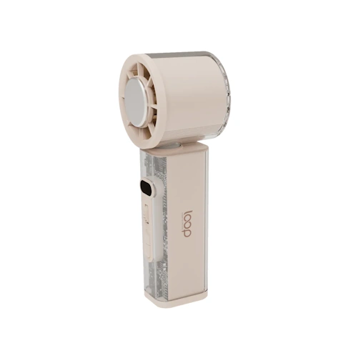  LOOP 製冷可擺頭手持風扇 PF-01 奶茶