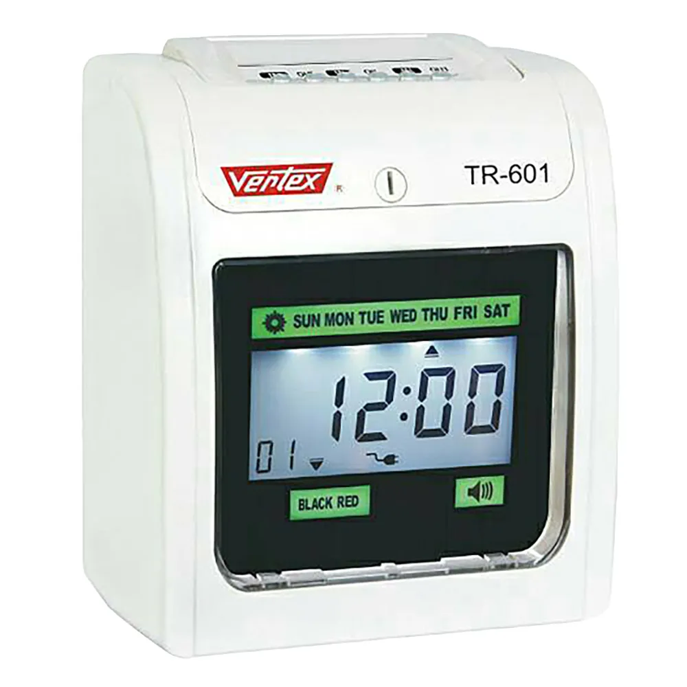 VERTEX  TR-601 六欄位微電腦液晶打卡鐘
