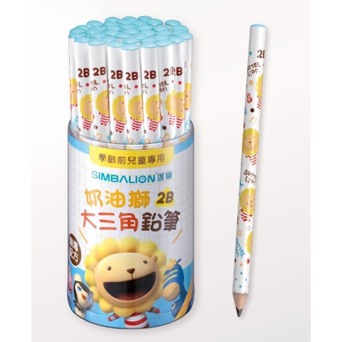 奶油師 學齡前尃用大三角鉛筆 2B