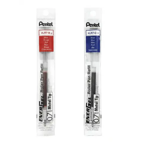Pentel飛龍 LR7-C 極速鋼珠筆芯 0.7mm 藍(適用BL57、BL77（按壓式）以及 K600、K611、K620、K630、K497系列鋼珠筆)