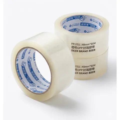 PPJ7S1鹿頭透明膠帶48mm*80M