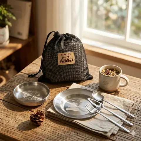 禮贈品080 SNOOPY史努比-野營趣不銹鋼戶外餐具6件組(有興趣請來電詢問)