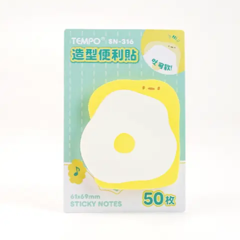 Tempo節奏 SN-316 可愛造型便利貼-吐司款 50入