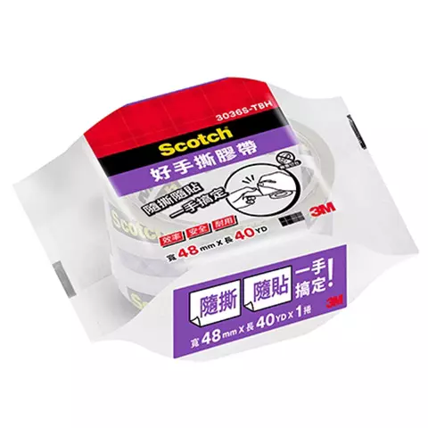 3M Scotch 3036S-TBH 好手撕超透明封箱膠帶