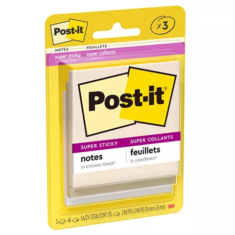 3M Post-it 3321-SSNTR 狠黏便條紙3色-大地色